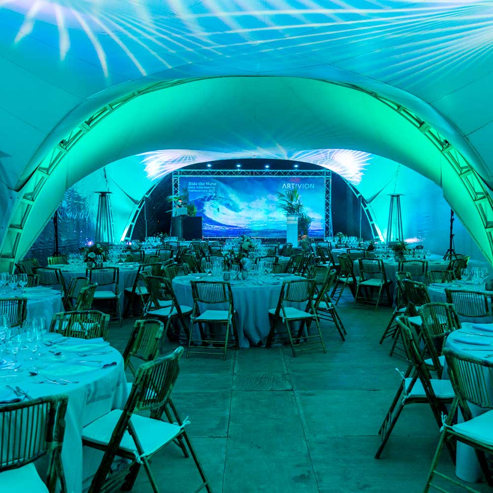 Production and technical resources for events within MICE services